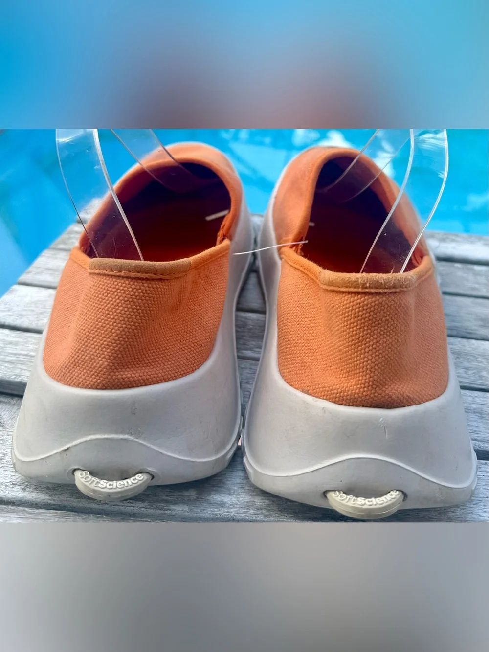 Soft Science Drift Canvas Slip-on Lightweight Boat Shoes Orange Mens 10